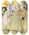 Triptych art skateboard deck of Frank Arthur Nankivell A Natural Inference by Frank Arthur Nankivell (1869-1959)
