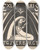 Triptych art skateboard deck of Johannes Frederik Engelbert Ten Klooster Ex Libris Van Gerritjan Verburgt by Johannes Frederik Engelbert Ten Klooster (1873-1940)