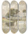 Triptych art skateboard deck of William James Mller Landscape With River by William James Muller (1812-1845)