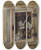 Triptych art skateboard deck of Cornelius Norbertus Gijsbrechts Trompe Loeil A Cabinet Of Curiosities With An Ivory Tankard by Cornelius Norbertus Gijsbrechts (1630-1675)