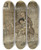Triptych art skateboard deck of Arthur Rackham He Gave Each A Large Piece Of Gingerbread by Arthur Rackham (1867-1939)