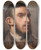 Triptych art skateboard deck of Camille Pissarro Selfportrait by Camille Pissarro (1830-1903)