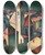 Triptych art skateboard deck of Alexander Kanoldt Die Kirche Iii St Andreas In Klausen Sdtirol by Alexander Kanoldt (1881-1939)