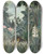 Triptych art skateboard deck of Henri Rousseau The Equatorial Jungle by Henri Rousseau (1844-1910)