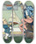 Triptych art skateboard deck of Louis Glackens The Same Old Model by Louis Glackens (1866-1933)