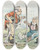 Triptych art skateboard deck of John Samuel Pughe After The Fight by John Samuel Pughe (1870-1909)