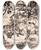 Triptych art skateboard deck of Henry Lyman Saen Untitled by Henry Lyman Saen (1875-1918)