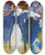 Triptych art skateboard deck of Wassily Kandinsky Impression Vi Sunday by Wassily Kandinsky (1866-1944)