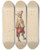 Triptych art skateboard deck of John Richard Coke Smyth Sketches Of Costume Pl005 by John Richard Coke Smyth (1808-1882)