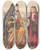 Triptych art skateboard deck of Providence Lith Co The Tongue And The Temper by Providence Lith Co (1880-1975)