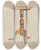 Triptych art skateboard deck of Michael Riccitelli Occasional Table by Michael Riccitelli