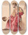 Triptych art skateboard deck of Jacquesraymond Brascassat Plerin Mendiant by Jacques Raymond Brascassat (1804-1867)