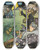 Triptych art skateboard deck of Frank Arthur Nankivell Not So Bad by Frank Arthur Nankivell (1869-1959)