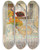 Triptych art skateboard deck of Pierre Bonnard Dressing Table And Mirror by Pierre Bonnard (1867-1947)