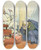 Triptych art skateboard deck of Udo Keppler Pope Theo The First by Udo Keppler (1872-1956)