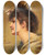 Triptych art skateboard deck of Alice Pike Barney The Dimple by Alice Pike Barney (1857-1931)