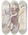 Triptych art skateboard deck of Ivan Ivanec Studium Siedzcej Kobiety W Brzowej Sukni by Ivan Ivanec (1893-1946)