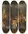 Triptych art skateboard deck of Ferdinand Georg Waldmller Die Verehrung Des Heiligen Johannes Johannesandacht by Ferdinand Georg Waldmuller (1793-1865)