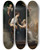 Triptych art skateboard deck of Berndt Abraham Godenhjelm Oikeus Ja Viattomuus by Berndt Abraham Godenhjelm (1799-1881)
