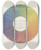 Triptych art skateboard deck of Michel Eugne Chevreul Des Couleurs Et De Leurs Applications Aux Arts Industriels A Laide Des Cercles Chromatiques Pl 07 by Michel Eugene Chevreul (1786-1889)
