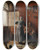 Triptych art skateboard deck of Ferdinand Fagerlin The Homecoming by Ferdinand Fagerlin (1825-1907)