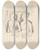Triptych art skateboard deck of Mikul Galanda Sketchbook_59 by Mikulas Galanda (1895-1938)