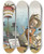 Triptych art skateboard deck of Grant Hamilton I Rather Like That Imported Affair by Grant Hamilton (1862-1926)