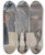 Triptych art skateboard deck of Jozef Hanula Study Of A Grey Horse With A Coachman by Jozef Hanula (1863-1944)