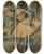 Triptych art skateboard deck of Edgar Degas Dancer With A Fan by Edgar Degas (1834-1917)