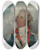 Triptych art skateboard deck of John Trumbull Thomas Pinckney by John Trumbull (1756-1843)
