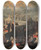 Triptych art skateboard deck of Leonaert Bramer Glorification Of The Holy Cross by Leonaert Bramer (1596-1674)