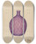Triptych art skateboard deck of Michael Trekur Flask by Michael Trekur