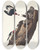 Triptych art skateboard deck of John James Audubon Red Headed Woodpecker by John James Audubon (1785-1851)