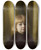 Triptych art skateboard deck of Jzef Pankiewicz Portrait Of Stefan Polczyski Portrait Of A Child Portrait Of A Boy Against Yellowish Drapery by Jozef Pankiewicz (1866-1940)