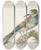 Triptych art skateboard deck of Jan Weenix Bijeneter Merops Apiaster by Jan Weenix (1641-1719)