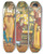 Triptych art skateboard deck of Walter Crane Goody Two Shoes Pl 1 by Walter Crane (1845-1915)