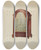 Triptych art skateboard deck of Frank Wenger Clock_2 by Frank Wenger (20-)