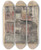 Triptych art skateboard deck of Eugne Vail Reflectionsvenetian Canal by Eugene Vail (1857-1934)