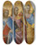 Triptych art skateboard deck of Agnolo Gaddi Saints Julian James Andmichael by Agnolo Gaddi (1350-1396)