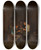 Triptych art skateboard deck of Cornelis Pietersz Bega Vier Zechende Bauern Mit Einer Frau by Cornelis Pietersz Bega (1631-1664)