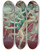 Triptych art skateboard deck of John Singer Sargent Orestes And Thefuries by John Singer Sargent (1856-1925)