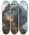 Triptych art skateboard deck of Carl Reichert A Questioning Look by Carl Reichert (1836-1918)