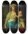 Triptych art skateboard deck of Johann Baptist Von Lampi The Elder Portrait Of Teresa Potocka Ne Ossoliska With Uncle Alfred by Johann Baptist Von Lampi The Elder (1751-1830)