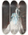 Triptych art skateboard deck of Albert Von Keller Flower Arranging In An Interior by Albert Von Keller (1844-1920)