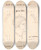 Triptych art skateboard deck of Nicolai Abildgaard Hovedet Af En Sort Afrikaner Indfldet I En Cirkel by Nicolai Abildgaard (1743-1809)