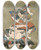 Triptych art skateboard deck of Utagawa Kunisada Toyokuni Iii Ichikawa Danjr Vii As Soga No Gor And Band Mitsugor Iii As Kobayashi No Asahina In A Soga Play by Utagawa Kunisada (Toyokuni III) (1786-1865)