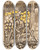 Triptych art skateboard deck of Arnold Peter Weiszkubnan Sawing Wood by Arnold Peter Weisz-Kubnan (1898-1944)