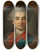 Triptych art skateboard deck of Marcello Bacciarelli Portrait Of Stanisaw August Poniatowski by Marcello Bacciarelli (1731-1818)