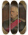 Triptych art skateboard deck of Johann Kler Portrait Of Major General Stanisaw Kierbed Engineer by Johann Koler (1826-1899)