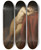 Triptych art skateboard deck of Franz Von Defregger Nude With Red Drape by Franz Von Defregger (1835-1921)